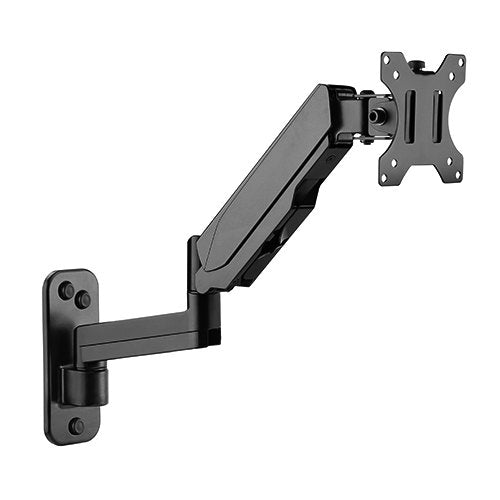 Brateck Single Screen Wall Mounted Articulating  Gas Spring Monitor Arm 17'-32',Weight Capacity (per screen) 8kg; Brateck Single Screen Wall Mounted Articulating  Gas Spring Monitor Arm 17'-32',Weight Capacity (per screen) 8kg;